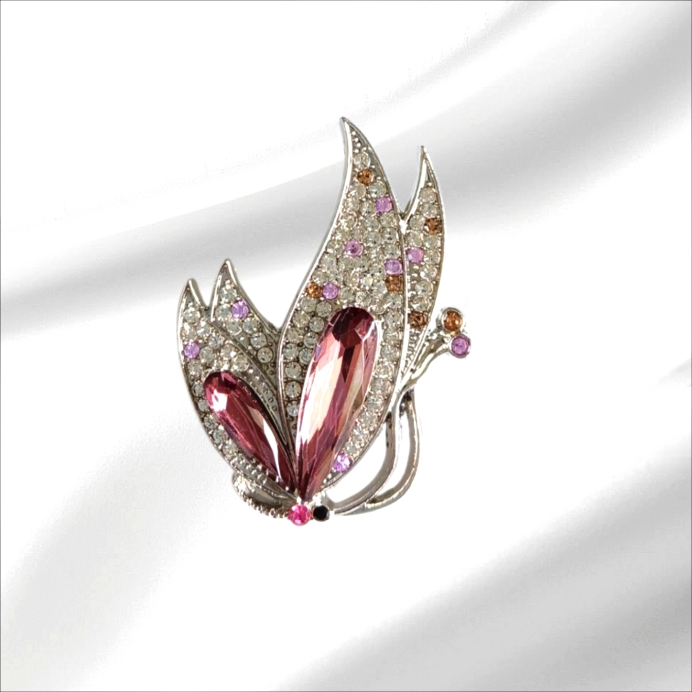 Butterfly Purple Brooch Pin